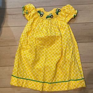 John Deere Tractor Smocked Dress